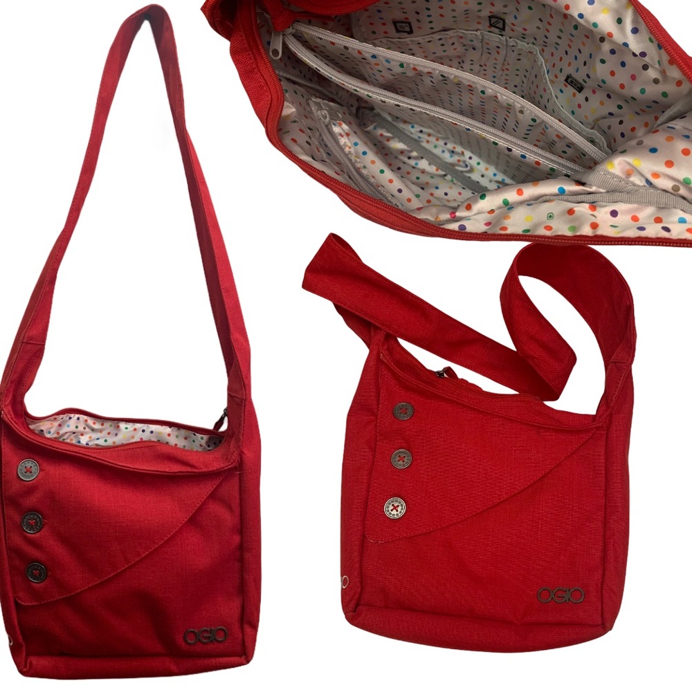 OGIO Women’s BOHO Red Crossbody Shoulder Bag Purse